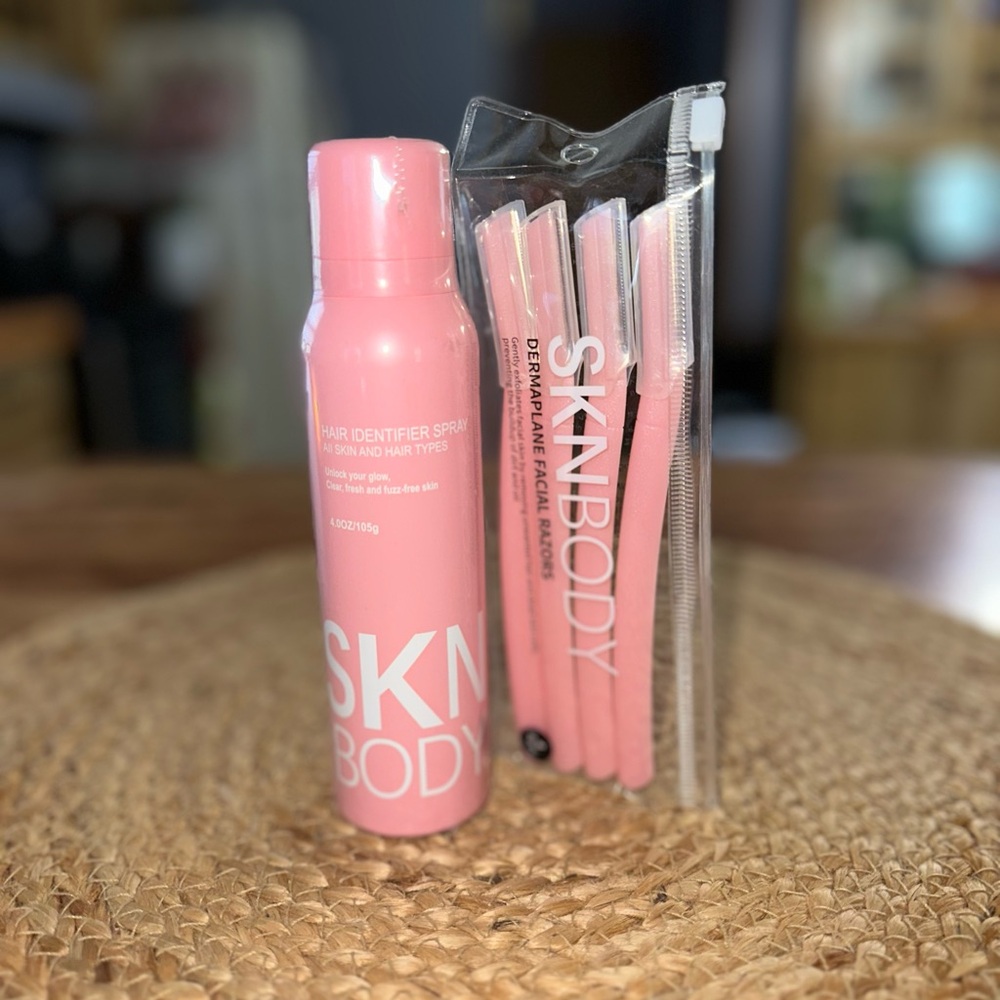 Pink Skincare Tools Set with Minimalist Design